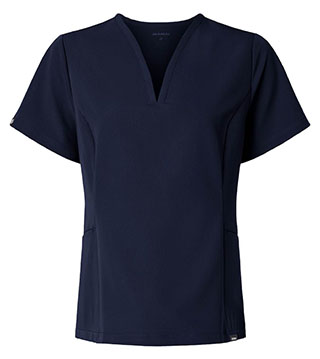 00745 - Ladies Calix Fit & Flare Scrub V-Neck Top