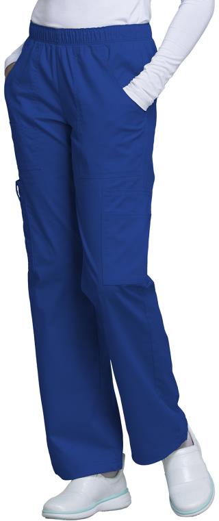 Woman's Petite Mid Rise Pull-On Cargo Pant