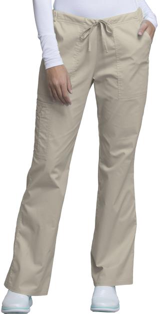 4044P - Woman's Petite Mid Rise Drawstring Cargo Pant