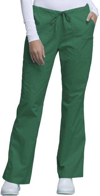 4044 - Woman's Mid Rise Drawstring Cargo Pant