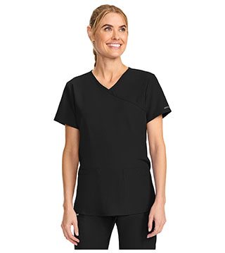 Maternity Mock Wrap V-Neck Top