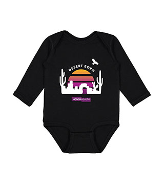 Desert Born Sunset Infant Long Sleeve Bodysuit