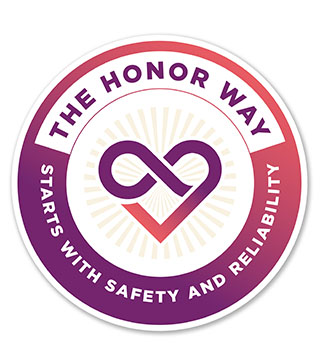 HH1-121 - 3 in Honor Way Sicker - Design 1