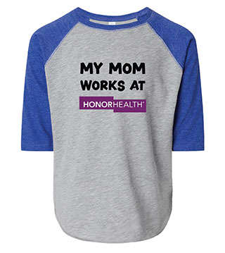 HH1-24838-DTFKID - Toddler Baseball Fine Jersey Three-Quarter Sleeve Tee