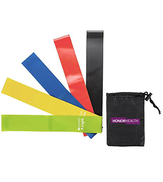 BLK25-H201 - Yoga Resistance Bands with Pouch