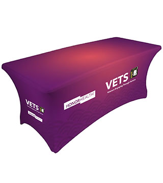 HH1-C9U-VETS - VETS 6' Stretch Table Cover