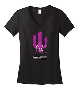 Cactus Ladies V-Neck Tee