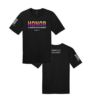 HH1-DT104-TAR - Honor A Career With Impact Tee - Black