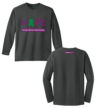 Customizable Cancer Awareness Unisex LS Crew Tee
