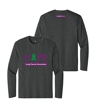 HH1-DT105-CALS - Customizable Cancer Awareness Unisex LS Crew Tee