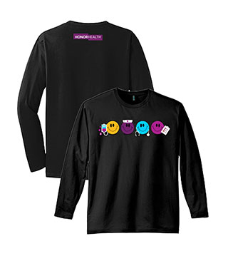 HH1-DT105-DTGB - Smiley Face Long Sleeve Tee