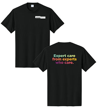 HH1-PC54-DTFEXP - Expert Care From Experts Who Care. Unisex Crew Tee