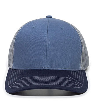 ICO-B-154 - Premium Modern Trucker Cap - Slate/Grey/Navy
