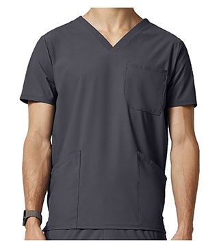 IN651A - 3 Pocket V-Neck Top