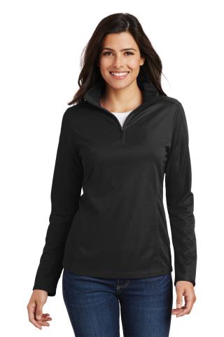 L806 - Ladies' Pinpoint Mesh 1/2-Zip