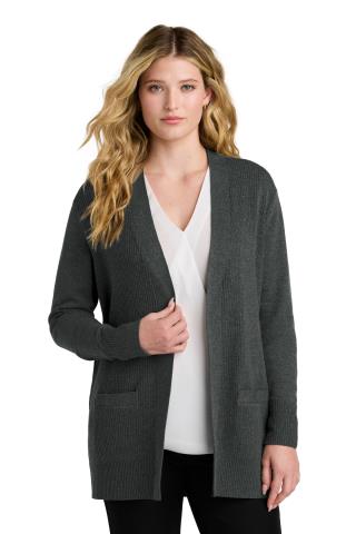 LSW2890 - Ladies Easy Care Open-Front Cardigan Sweater